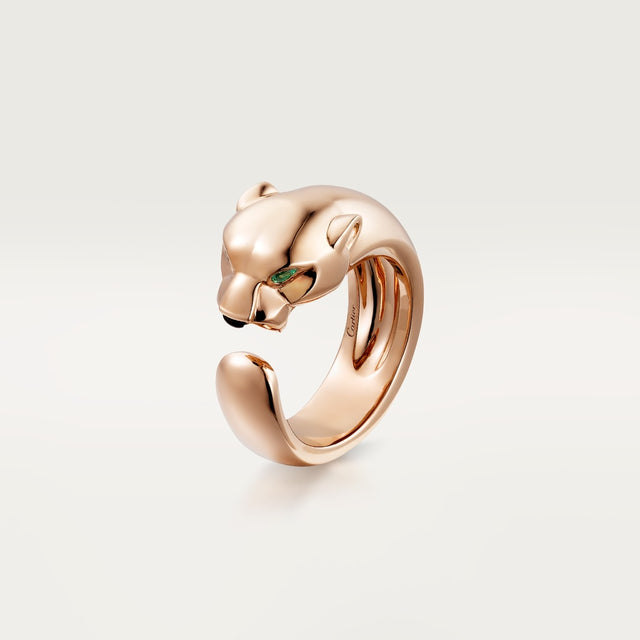Feline Motif Ring, Medium Model, Rose Gold Tone