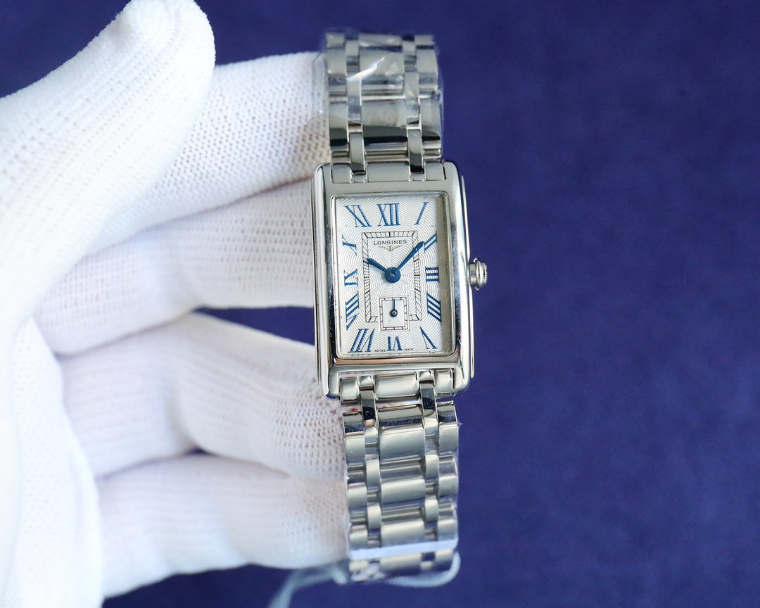 Rectangular Case Watch, Steel