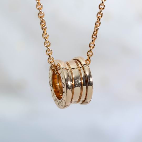 Spiral Pendant Necklace, Rose Gold Tone