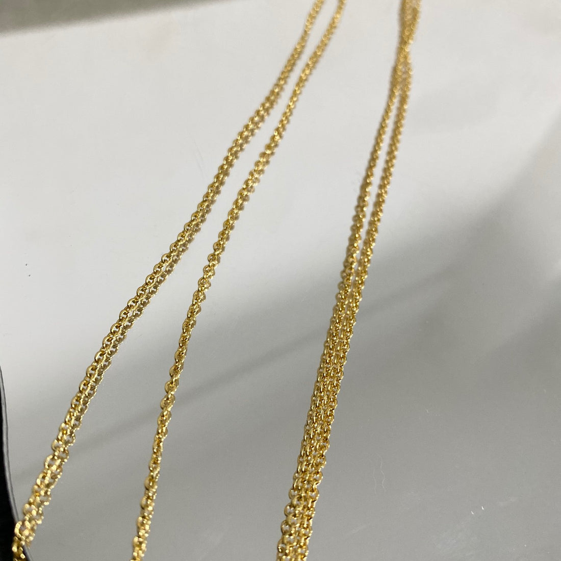 Link Pendant Necklace, Yellow Gold Tone