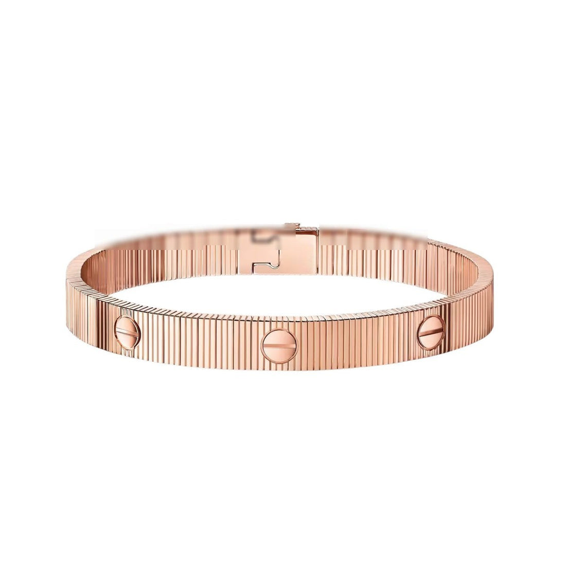 Flexible Screw-Lock Bracelet, 18K Gold Plated