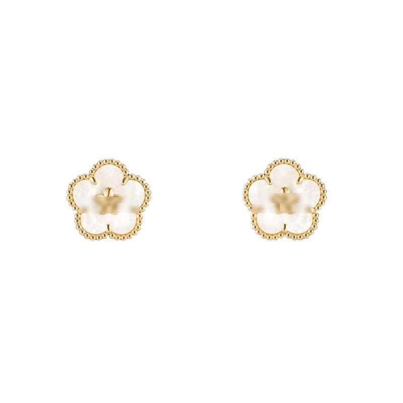 Lucky Spring Earrings, White Mother of Pearl