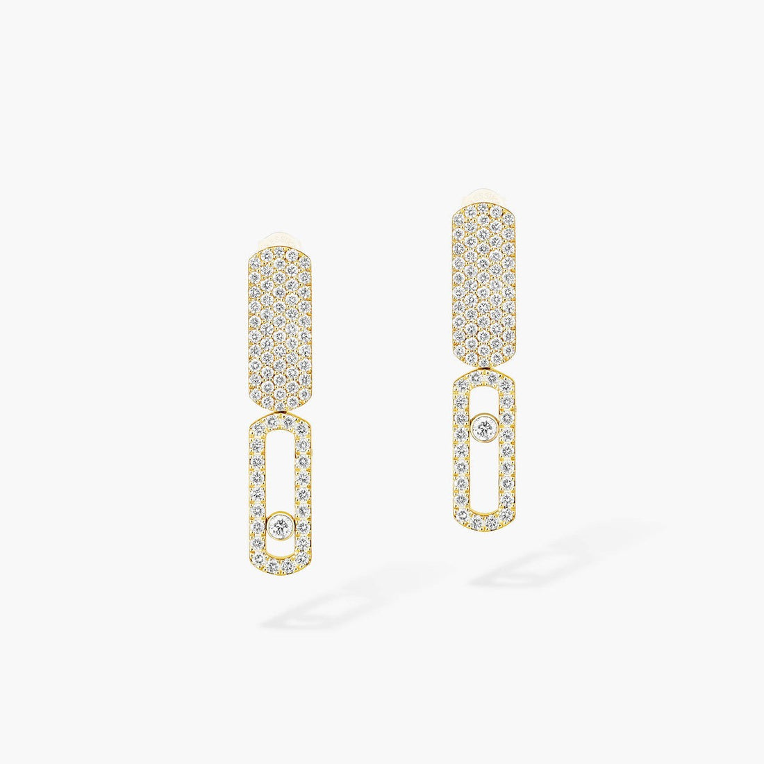 Sliding Stone Earrings, Small