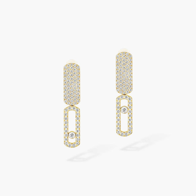 Sliding Stone Earrings, Small