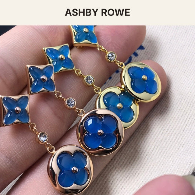 Star-and-Sun Earrings, Agate