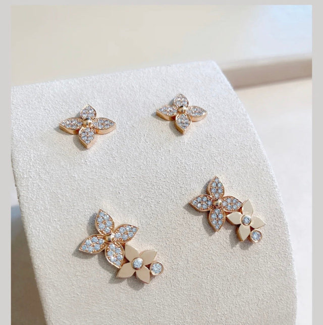 Star Blossom Stud Earrings
