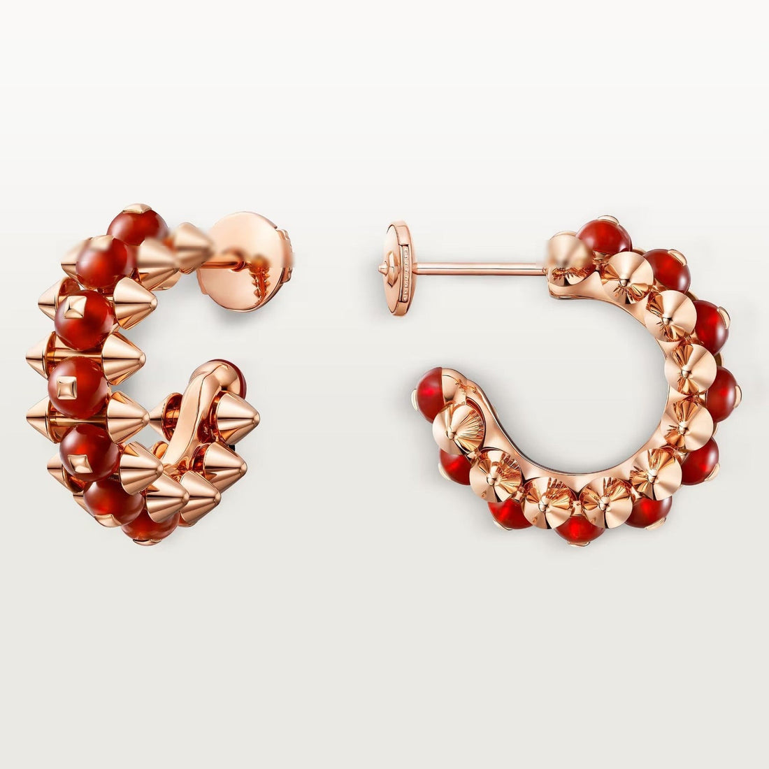 Studded Earrings, 7.9 mm, Agate