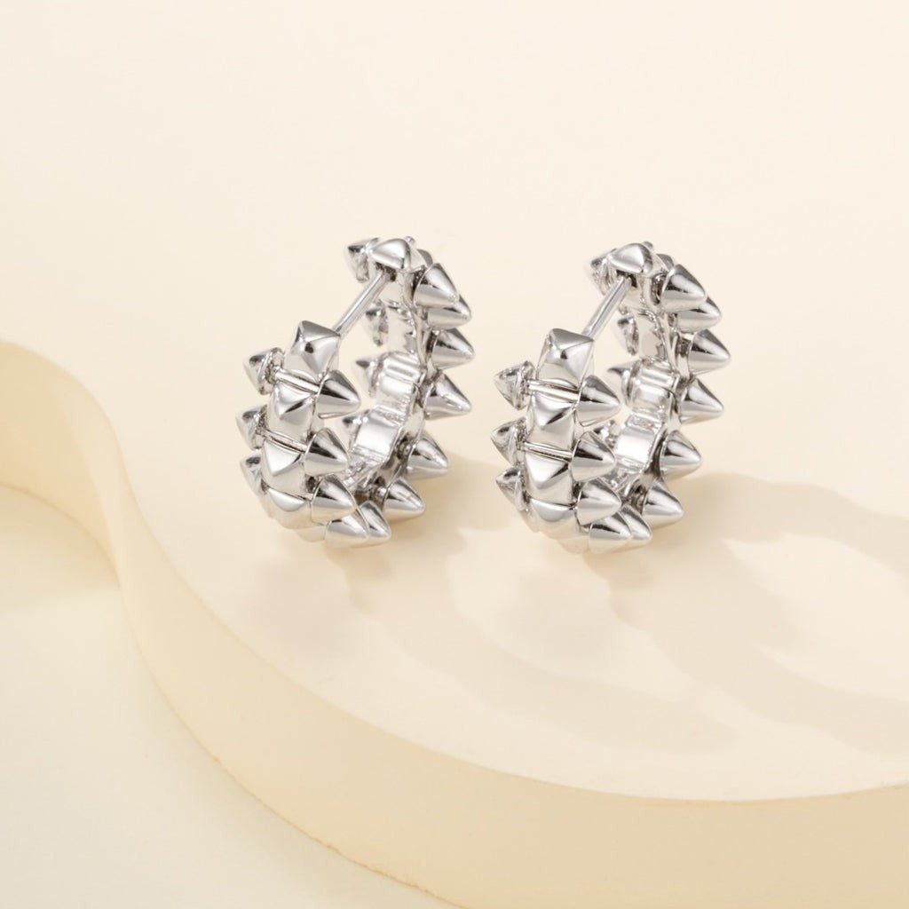 Studded Mini Hoop Earrings