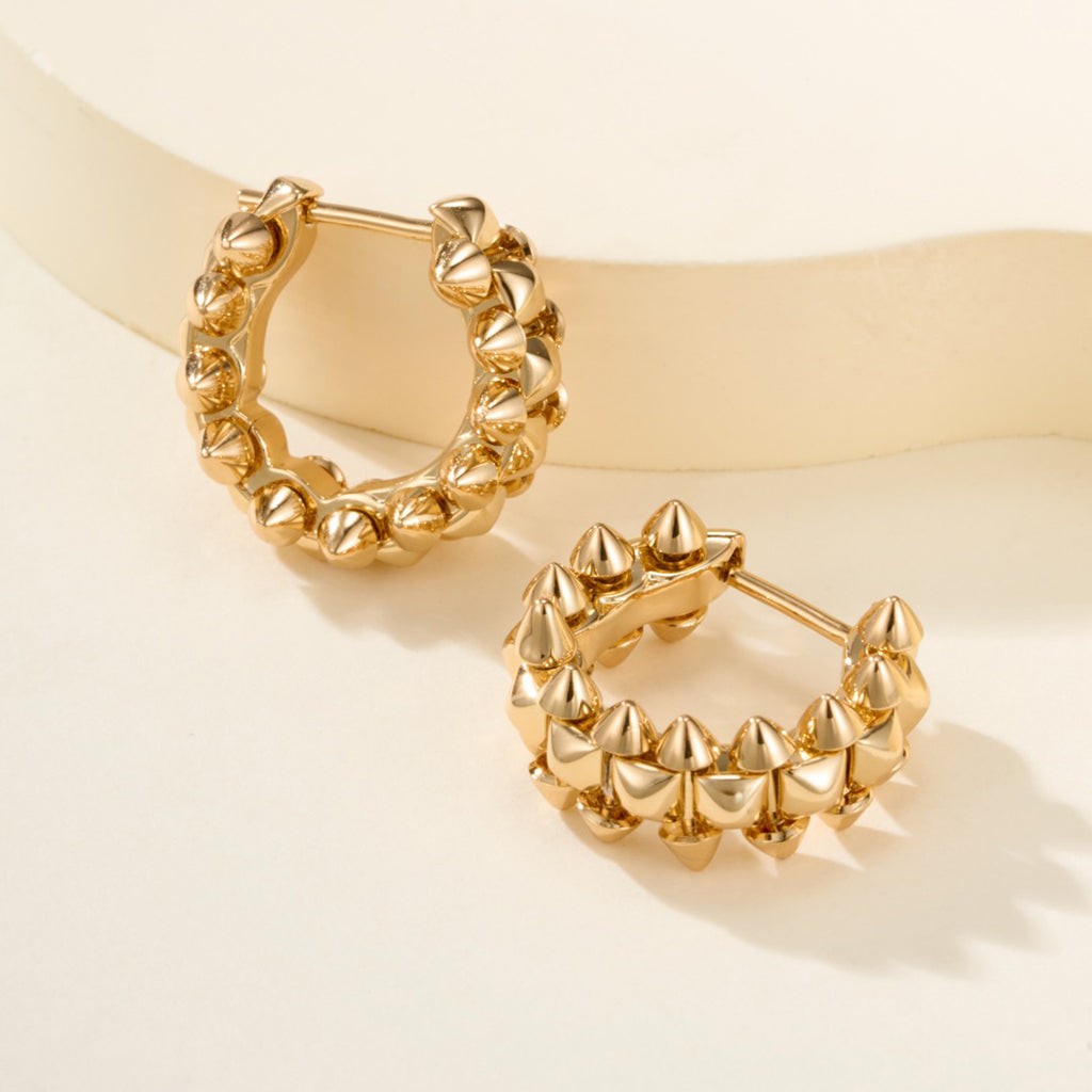 Studded Mini Hoop Earrings